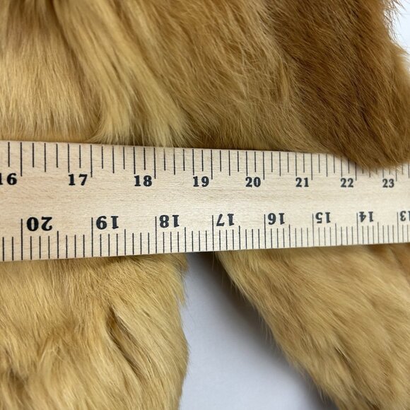 1970s Vintage Women's Size Small Chestnut Hooded Zip Up Real Fur Jacket Coat - Picture 3 of 16